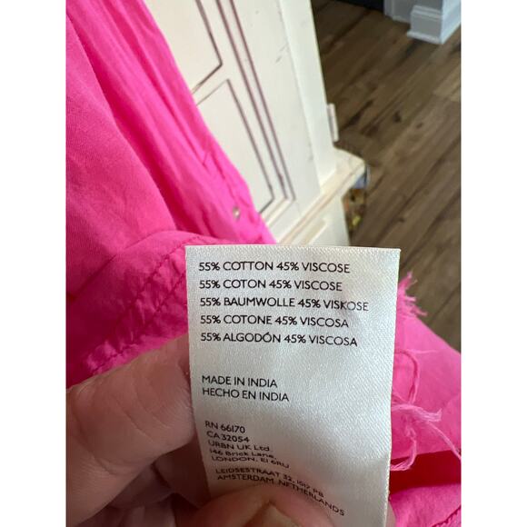 Pilcro By Anthropologie Women's 3X Pink Oversized Button-Up Blouse - Picture 4 of 4